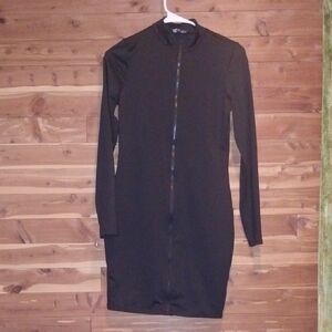 Chic Black Long Sleeve Dress